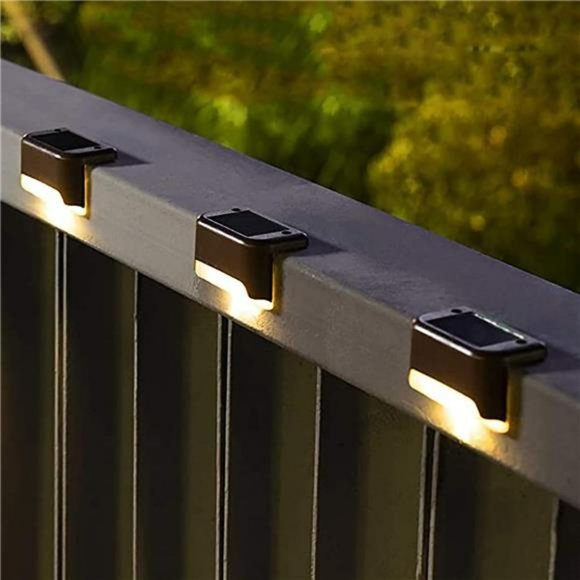 Solar Deck Lights Outdoor 16 Pack, Solar Step Lights Waterproof Led Solar light - Picture 2 of 7